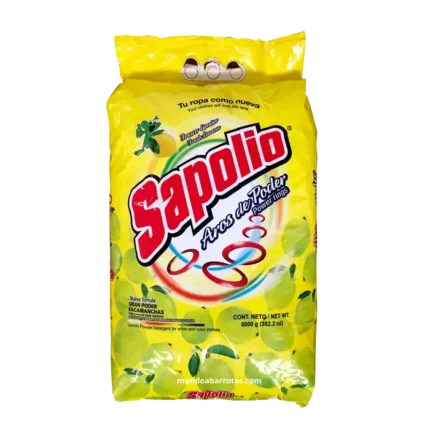 Detergente Sapolio Aros De Poder Limón 8 Kg