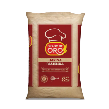 Harina De Trigo Grano De Oro Pastelera 50 Kg