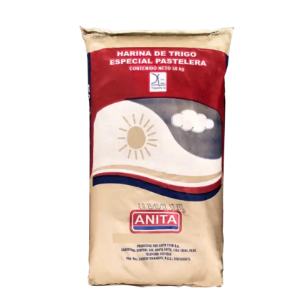 Harina De Trigo Especial Pastelera Anita 50 Kg