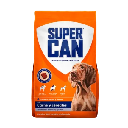 Super Can Adultos Carne Y Cereal Razas Medianas 25 Kg