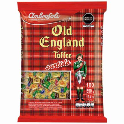 Toffee AMBROSOLI Old England Toffee Surtidos Bolsa 550g