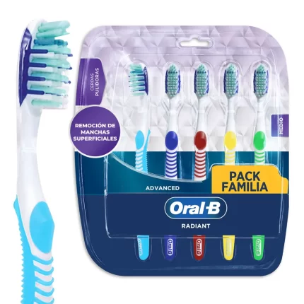 Cepillo Dental ORAL-B 3D White Radiant Paquete 5un