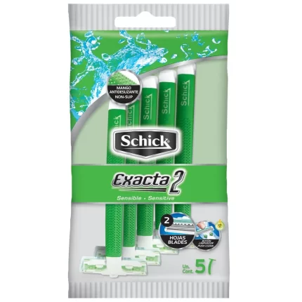 Máquina de Afeitar SCHICK Exacta Piel Sensible Paquete 5un