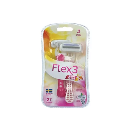 Máquina de Afeitar Gold Lady Flex 3 - Pack 2 UN