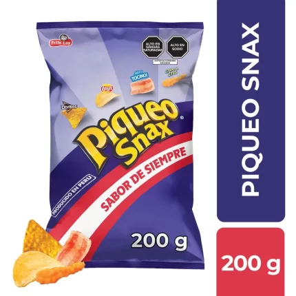 Snacks de Papa Maíz y Trigo PIQUEO SNAX Bolsa 200g - PRECIOS APLICA AL CANAL VIRTUAL - NO APLICA CANAL FISICO