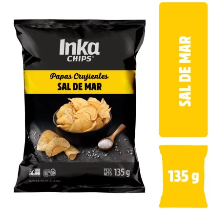 Papas INKA CHIPS con Sal de Mar Bolsa 135g - PRECIOS APLICA AL CANAL VIRTUAL - NO APLICA CANAL FISICO