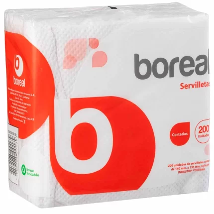 Servilletas BOREAL Cortadas Paquete 200un