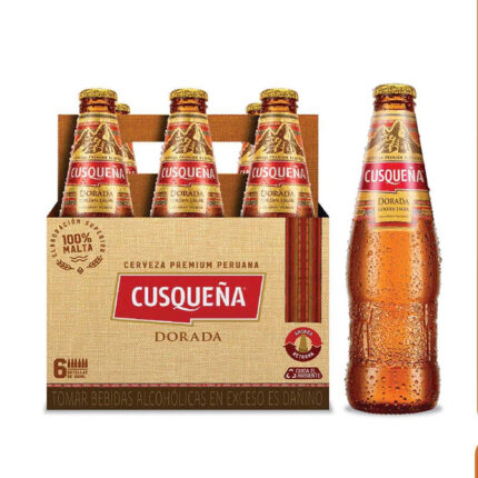 CERVEZA DORADA CUZQUEÑA 310 ml – Pack de 6 Unidades