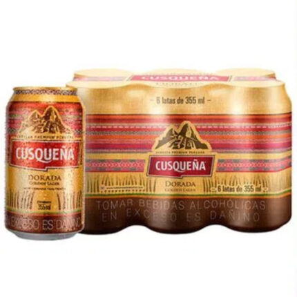 CERVEZA DORADA CUZQUEÑA 366 ml – Pack de 6 Unidades