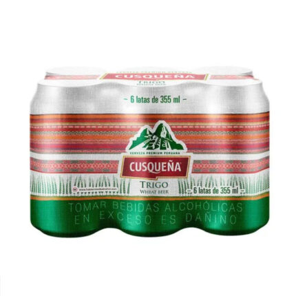 CERVEZA CUZQUEÑA TRIGO  355 ml – Pack lata de 6 Unidades