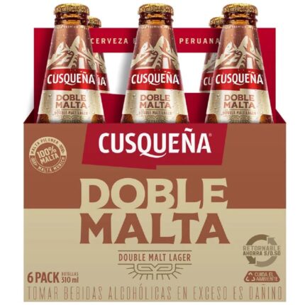 CUZQUEÑA DOBLE MALTA 310 ml – PACK 6 Unidades