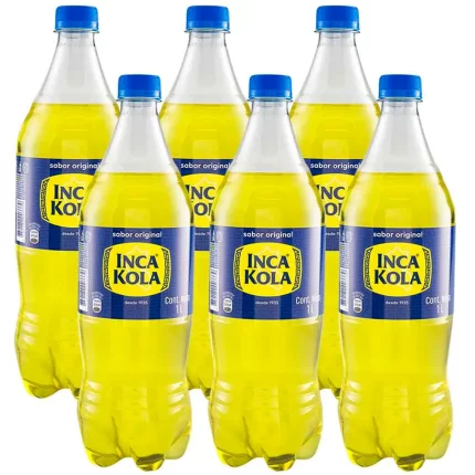 Gaseosa INCA KOLA Sabor Original Paquete 6 Botellas 1L c/u